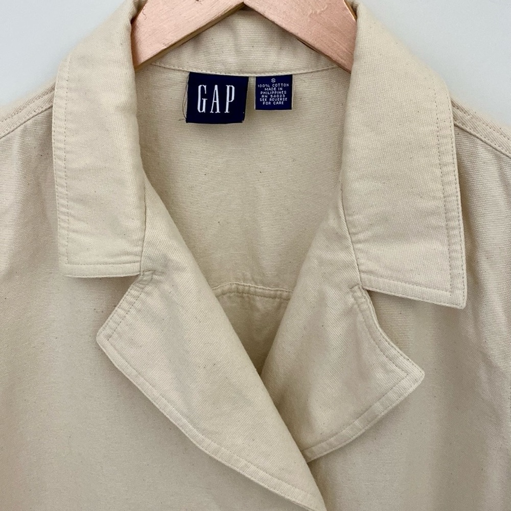 GAP Oatmeal Flecked Double Breasted Casual Blazer/Jacket Sz S - Picture 4 of 10